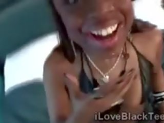 18yo Ebony goddess Lets Her Man Tape Her While