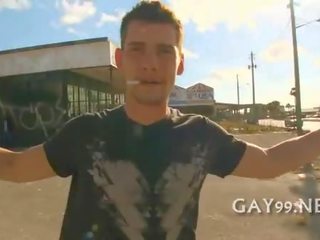 Fabulous white & black gay adult video video