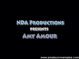 Amy amour amatör creampie fittor fylld