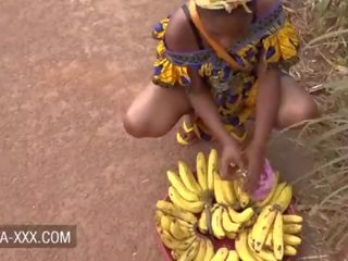 Negra plátano seller chica seducir para un splendid x calificación película